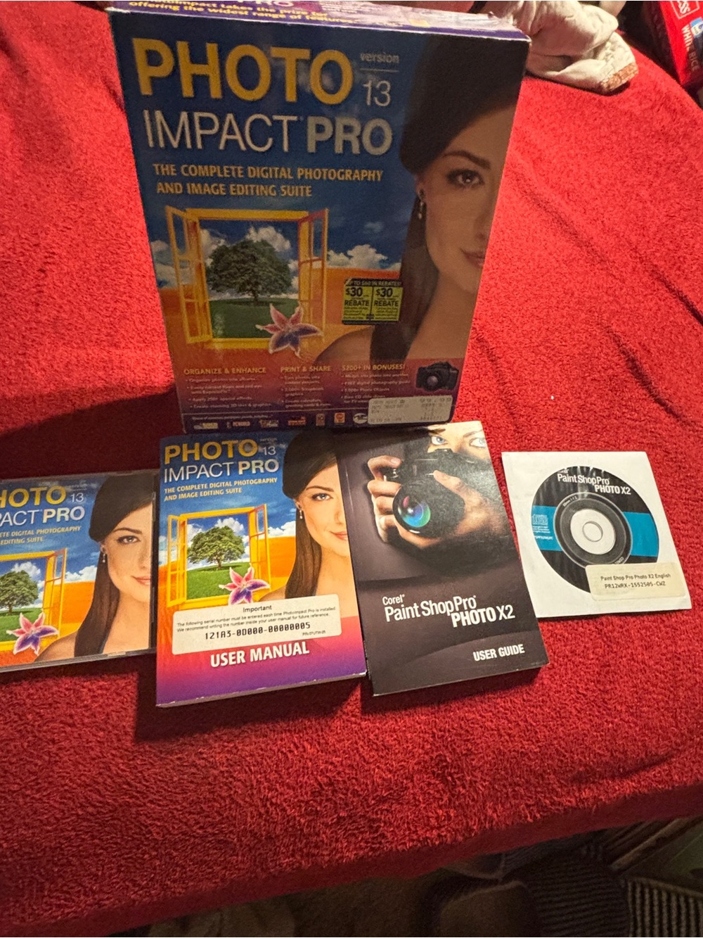 PhotoImpact Pro 13 Software & Corel Paint Shop Pro Photo X2 ( Pre-Owned )